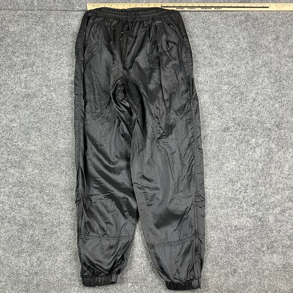 Nike Track Pants Mens L Black Nylon Elastic Waist Jogger Retro 90s Y2K Vintage - Picture 1 of 10